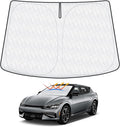 5-Layer Lighttight Windshield Sun Shade Fits for Kia EV6 2022-2024 2025 2026 Foldable Sun Shade for EV6 Accessories Car Front Window Sunshade Sun Visor