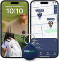 Highly Precise GPS Tracker for Keys, Backpack, Luggage & Kids – Built-in SIM, SOS Button - Smart Tag with Real-Time Tracking, Waterproof, iOS & Android Locator Device