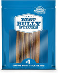 Best Bully Sticks 6 Inch Bully Sticks for Dogs - 5 Count (Pack of 1) - All-Natural, Easily Digestible, 100% Grass-Fed Beef, Grain and Rawhide Free - Trial Size