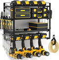Power Tool Organizer Wall Mount, Heavy Duty Drill Holder, Garage Tool Organizer and Storage, Suitable Tool Rack for Tool Room, Workshop, Garage, Utility Storage Rack for Cordless Drill