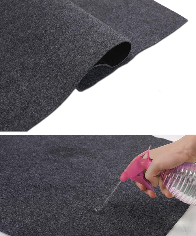 Garage Floor Mat，Absorbent Oil Mat—Floor Mat for Golf Carts,Motorcycles，Protect Garage and Shop Floor Surface，Absorbent Felt and Leak-Resistant Anti-Slip Backing，Reusable/Washable (8'6" x20')