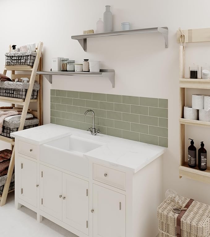 AmGood 8" X 36" Stainless Steel Wall Shelf | Metal Shelving | Garage, Laundry, Storage, Utility Room | Restaurant, Commercial Kitchen | NSF