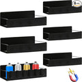 6Pcs Magnetic Aerosol Spray Can Holder, Steel Magnet Spray Toolbox Bottle Holder Rack Mechanic Paint Can Organizer Tool Box Storage Rack for Garage Home Workspace