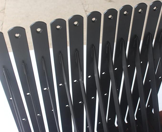 32 Pack L14 x H 10" Black Heavy Duty Shelf Brackets with Screws Metal Shelf Brackets Shelf Support Angle Brackets for Shelves L Brackets Heavy Duty Floating Shelf