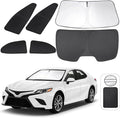 TINGLU Window Shades for Toyota Camry 2018-2024 Accessories Car Side Full Windows Rear Triangular Windshield Sun Shade Sun UV Rays & Privacy Protection for Camping,Napping,and Relaxing 6PCS