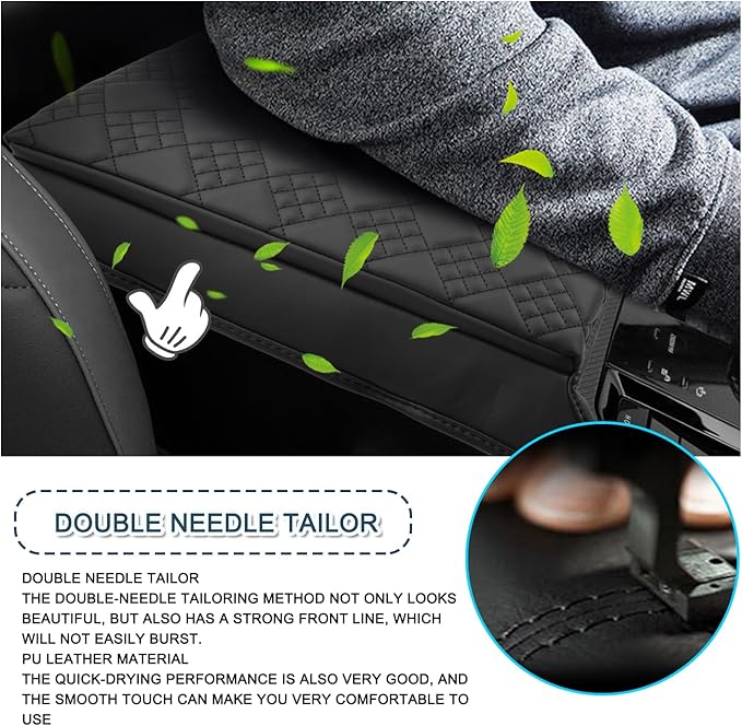 Ruiya 2025 BMW X3 Center Console Cover,for BMW 2025 X3 G45 (30 xDrive/M50 xDrive) Accessories Soft Comfy Plus Cotton Thicken Armrest Lid Cover Compatible with 2025 BMW X3 Interior Accessories