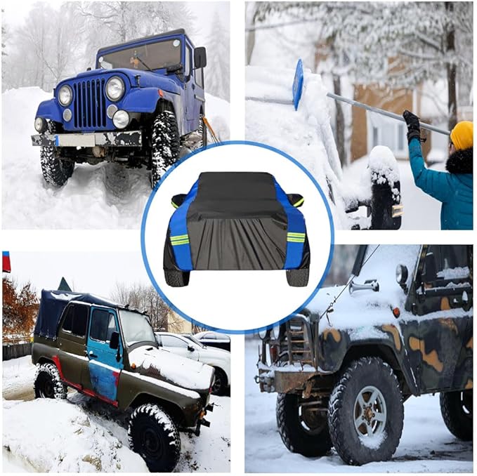 Avecrew All Weather Truck Cover - Waterproof, Rain, Snow, UV & Dust Protection (210"-230")