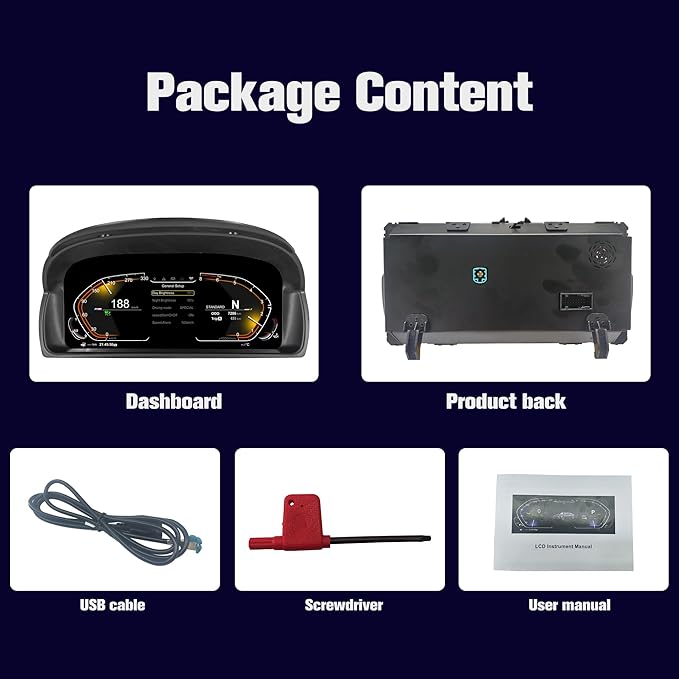 Speedometer Instrument for BMW E84 2006-2015 CCC CIC Linux System Original Car Information Display Digital Cluster Dashboard Screen