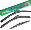 24" 20" 12" Windshield Wiper Blades Replacement for BMW X5 2014 2015 2016 2017 2018 Premium All Weather Front Rear Wipers Set - OEM Quality (Pack of 3)