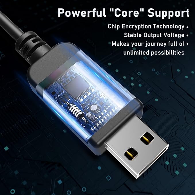 Radar Detector Cable, USB to DC3.5 Plug Cable,for Cobra Whistler Escort Valentine One Uniden Beltronics Radar Detector,Replacement Power Cable for Radar Detectors (DC3.5-3.3ft)