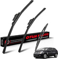 OTUAYAUTO Premium Windshield Wiper Blades - Replacement for Cadillac SRX 2010-2016 - Precision Fit, All-Weather Performance, Front and Rear Wiper Blades, Top Lock - 26"+17"+12" (Pack of 3)