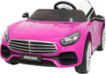 12V Ride On Car for Kids, Electric Car with Remote Control, Bluetooth Music Player for 3-8 Year Old, Pink