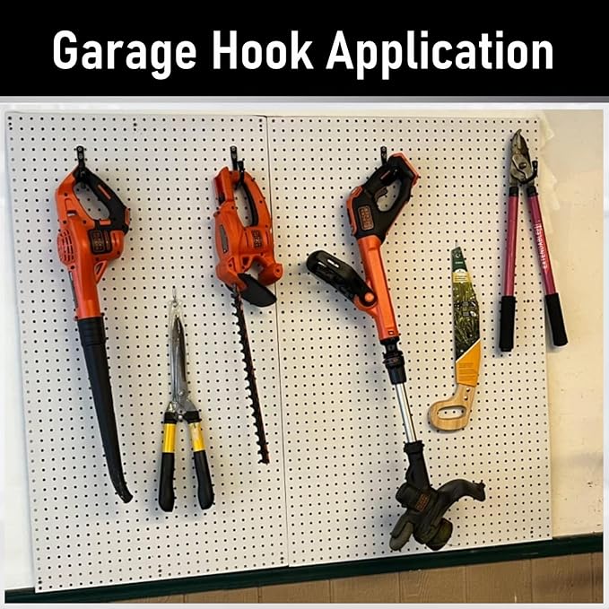Heavy Duty Garage Storage Hooks, 3.4Inch J Utility Garage Wall Hooks for Hanging, 8 Pack Wall Mounted Hanging Hooks