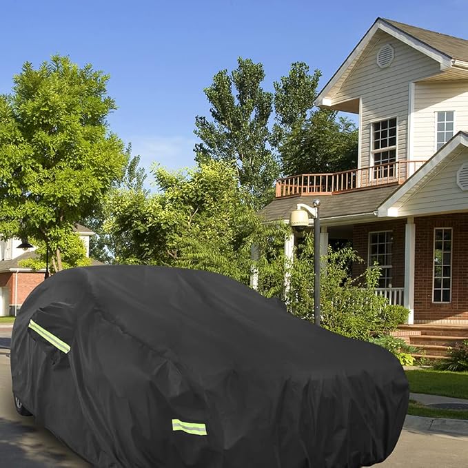 Car Cover Custom Fit for Toyota Corolla, Waterproof All Weather Full Exterior Cover Rain Snow UV Protection Cover with Door Zipper