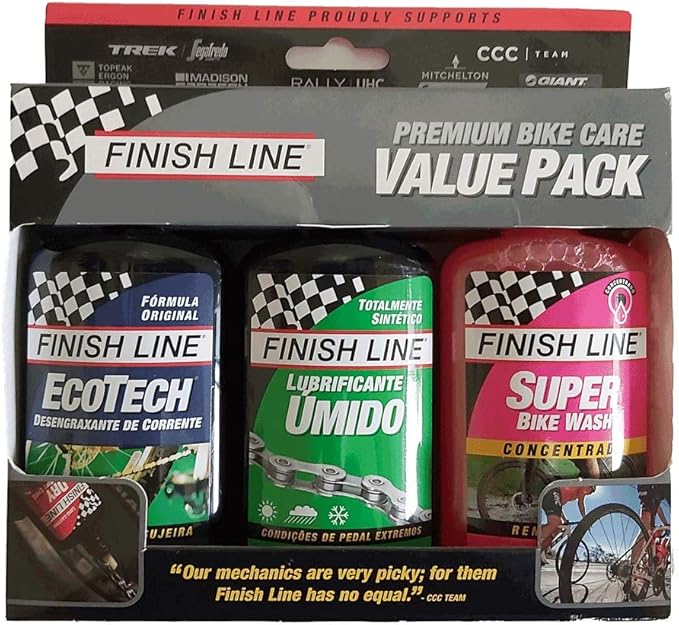 Finish Line Bike Care Multi Purpose/Wash/Wet Lube Value Pack, 4 oz