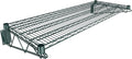 18" x 48" Green Epoxy Wire Wall Mount Shelf