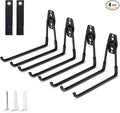 Garage Hooks Heavy Duty Hooks,7.4 inch Wall Mount Hanger Rack Garage Wall Heavy Duty Storage Hangers Wall Mount Organizer to Hang Chairs, Strollers,Power Tools, Garden Tools,Tire and More (4 pack)