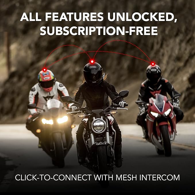 Sena 50S Motorcycle Jog Dial Communication Bluetooth Headset w/Sound by Harman Kardon Integrated Mesh Intercom System Premium Microphone & Speakers