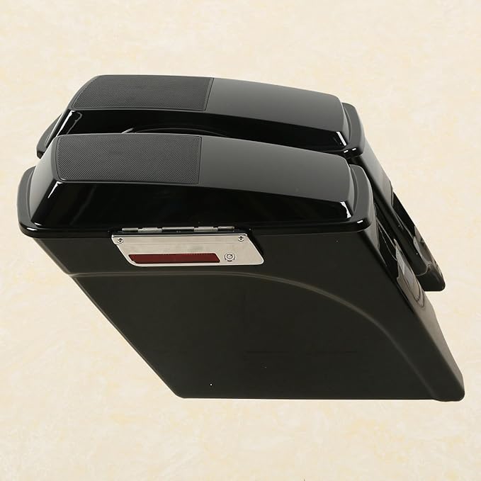 XFMT 5" Stretched Saddlebags Extended Saddle Bags W/ 6x9 Speaker Llids For Harley Touring Road King Street Glide Road Glide Electra Glide Ultra Classic 1993-2013