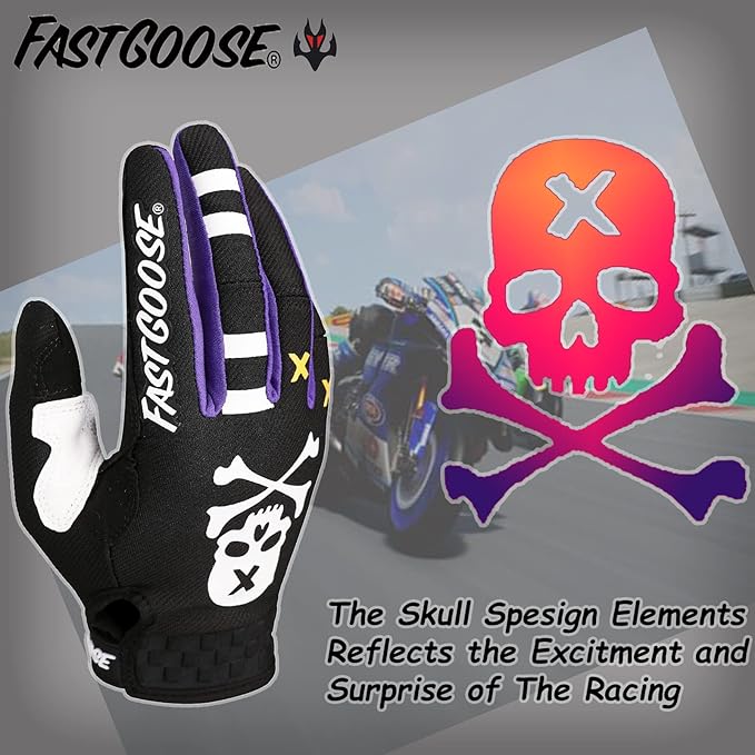 Dirt Bike Motorcycle Gloves - Motocross, Motorbike & ATV Off Road Racing Sports Cycling Gloves