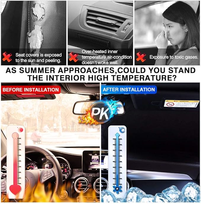 KUST Windshield Sun Shade for Audi Q8 E-Tron Accessories 2019-2024 2025 E Tron SUV Window Sunshade Sun Visor Protector Foldable Blocks UV Rays Keep Your Car Cooler (Not for Audi e-tron GT Q4 Q5)