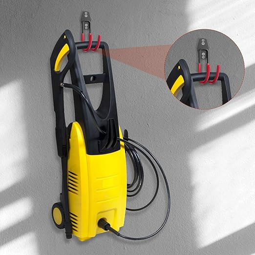 3-H Heavy Duty Garage Hooks [10 Pack] - 3-Round Welding Tech Holds 22lbs More - Thickened Steel Wall Mount for Ladders, Tools & Storage - Rustproof Utility Hardware