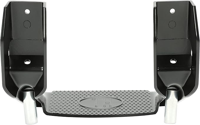 KUAFU Universal Side Step Compatible with 1967-2020 Chevrolet Toyota Ford Dodge Jeep GMC Nissan Mazda Aluminum 2 Pcs Side Step for Pickups & Trucks Black