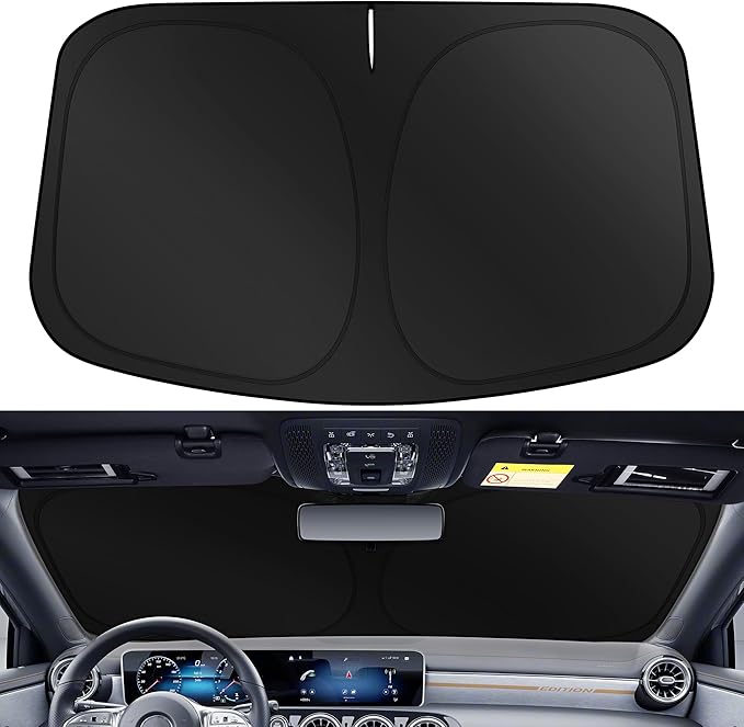 XHRING Windshield Sun Shade Sunshade Compatible with Hyundai Kona 2025 2024 Accessories Car Front Window Sun Shield Cover
