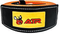 ATR Tree Saver Strap 3.5" x 8ft – 36,000 lbs Break Strength, Heavy Duty Tow Strap for Winch, Off-Road Recovery, Truck, Jeep, Short Polyester Recovery Rope with Loops