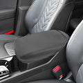 SXCY for 2024 2025 Sportage Armrest Cover for Kia Sportage 2024 2025 Accessories 2023 2024 2025 Sportage Center Console Cover 2024 2025 Sportage Middle Console Cover (Black Leather Cover)