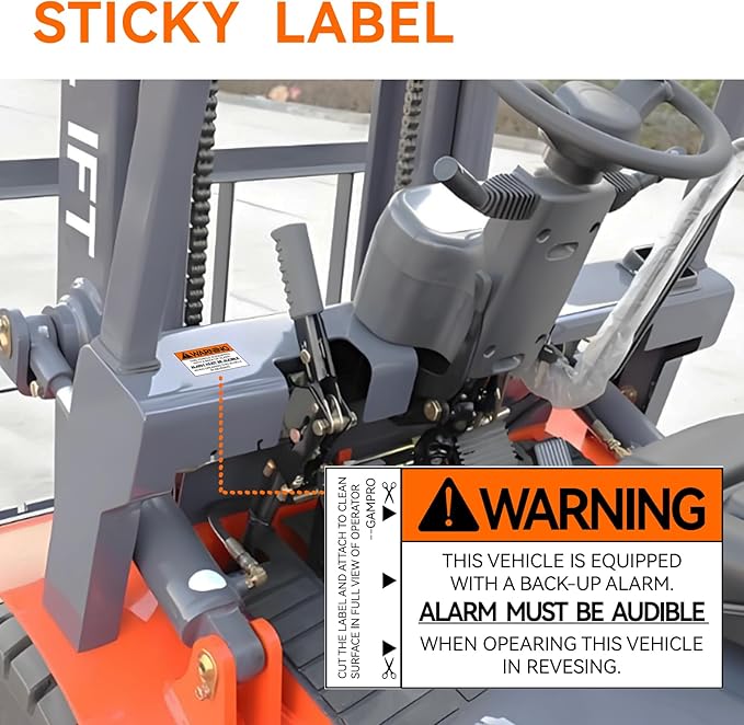 760 Back-up Alarm 12V-48V 110dB IP67 Waterproof Dust-Proof Reversing Warning Alarm with Super Loud Beeper Tone for Truck Van Forklift Car Lorry Agricultural Vehicles