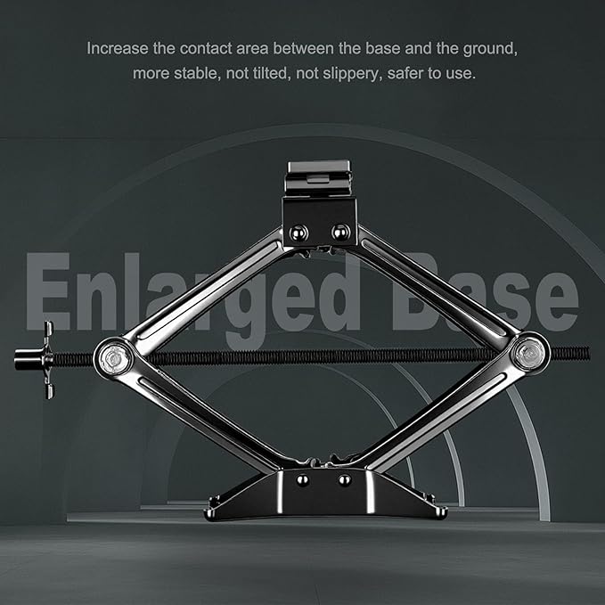 Scissor Jack, 2.5T(5512 Lbs), High-Strength Car Jack and Stand Kit with Rubber Pad, Tire Changing Kit with Ratchet Handle and Lug Wrench, Universal Vehicle Emergency Set for Various Models