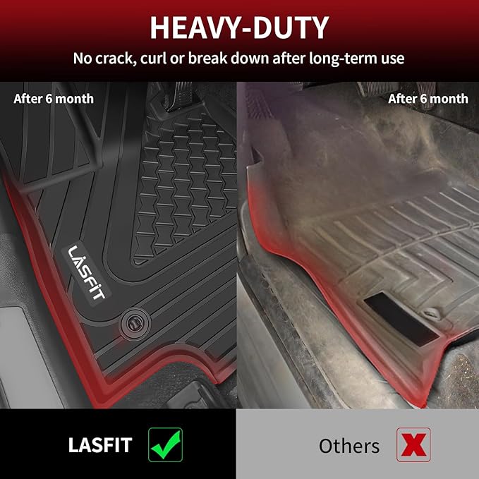 LASFIT Floor Mats&Trunk Mat for Lexus NX/ NX250/ NX350 2022-2025 (Not Fit for NX350h/ NX450h+), All Weather Car Mats TPE Floor Liners Accessories Front & Rear Rows & Cargo Liner, Black