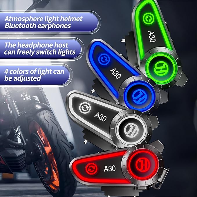 Motorcycle Helmet Speakers Helmet Bluetooth Headset Headphone Automatic Answer Music Control,120 Hours Playing time High Sound Quality System Ultra Thin Cycling/Skiing/Riding 1200 mAh Battery
