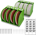 5 Inch Professional Sanding Discs Tool Storage Boxes Set - Efficient Organization, Offset Snap-On Connection, Grit Classification, Space-Saving Design, Versatile Application - 8 boxes