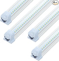 T8 LED Shop Lights, 4 Pack Garage Light 4FT 60W 9600LM 6000K, Work Lights Ceiling LED, Linkable Lighting, Plug & Play Energy-Saving for Warehouse Basement Gym Room(V4)