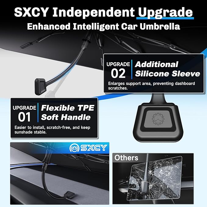 SXCY for 2025 Toyota Camry Windshield Umbrella Sunshade [Easier Foldable] for 2025 Toyota Camry Accessories 2025 Camry Sunshade Umbrella for 2025 Camry Windshield Sun Shade Umbrella Car Sun Protection
