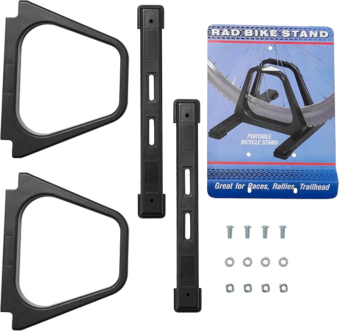 RAD Cycle Bike Stand Portable Floor Rack Bicycle Park for Smaller Bikes Lightweight and Sturdy Ready for The BMX Racing Track