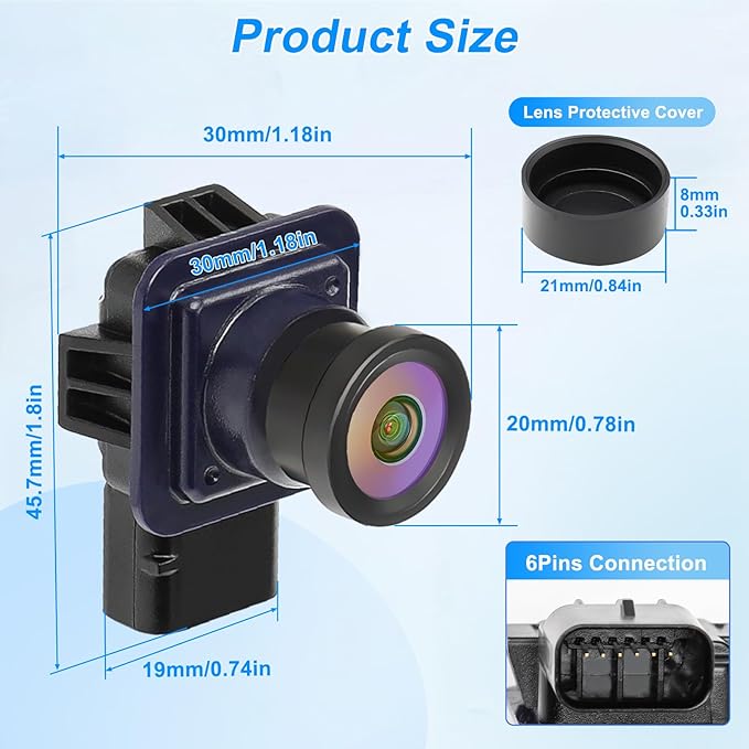 EB5Z-19G490-A Rear View Backup Camera Compatible with Ford Explorer Limited 2011 2012 2013 2014 2015 Waterproof Parking Assist Rear Camera 170° Angle HD Night Vision
