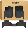 LASFIT Floor Mats for Toyota Tundra 2022-2025 Double Cab, Custom Fit All Weather Protection TPE Easy Clean Odorless Anti-Slip Floor Liners for Tundra 2022 2023 2024 2025 Front & Rear 2 Row Car Mats