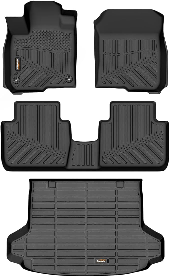 Binmotor-All Weather Floor Mats Cargo Liner Set for Honda HR-V(Include Hybrid) 2023-2026/Acura ADX 2025-2026, Heavy Duty Car Floor Liners HR-V TPE Waterproof Full Set, for HRV Accessories