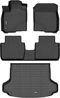 Binmotor-All Weather Floor Mats Cargo Liner Set for Honda HR-V(Include Hybrid) 2023-2026/Acura ADX 2025-2026, Heavy Duty Car Floor Liners HR-V TPE Waterproof Full Set, for HRV Accessories