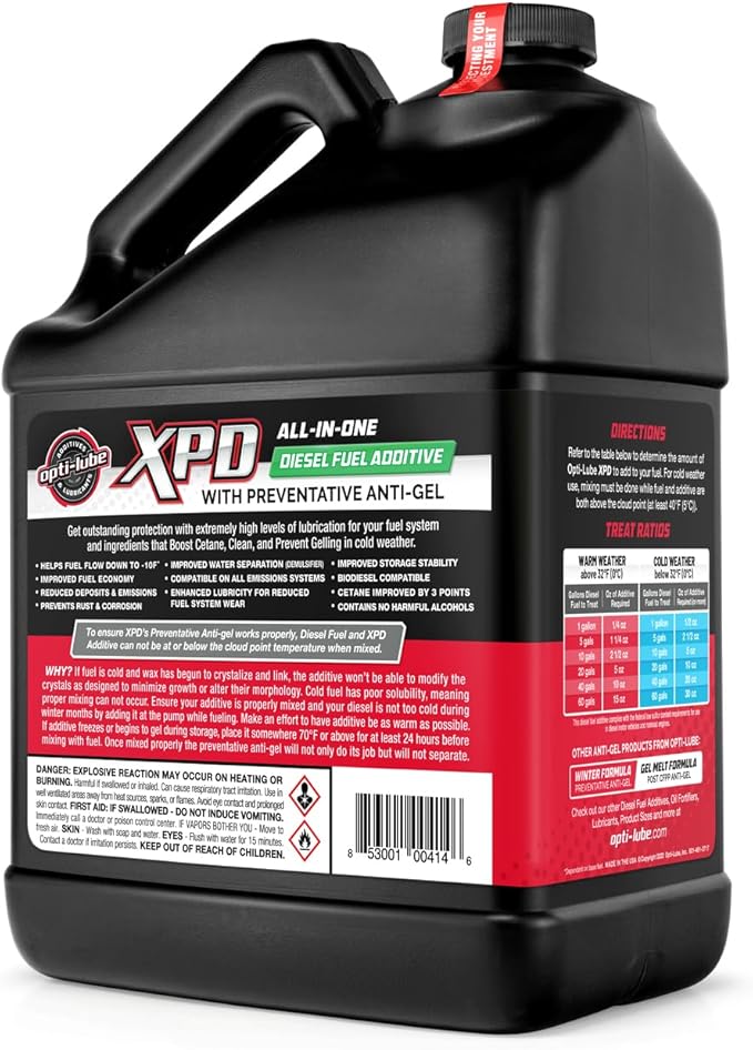 Opti-Lube XPD All-Season Diesel Fuel Additive - Gallon (1 Gallon (Treats 512 Gallons))
