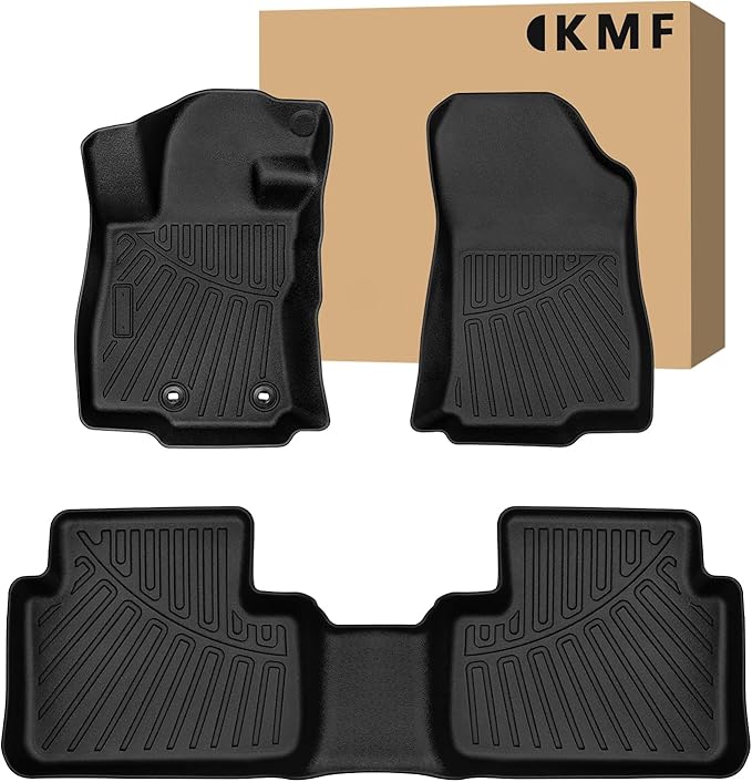 KMF Custom Fit Floor Mats for Subaru Forester 2025 Accessories, All Weather Forester Mat TPE Waterproof Car Floor Liners - Front & Rear 2 Row, Anti-Slip Deep Grooves Car Mats Full Set