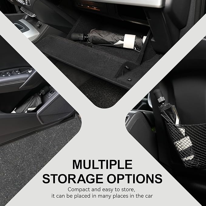 Umbrella Sunshade for Audi Q5 Accessories 2018-2025, Foldable Windshield Cover Sun Shade Umbrella Sun Visor with UV Block Windshield and Heat Insulation Protection (for Audi Q5 2018-2025)