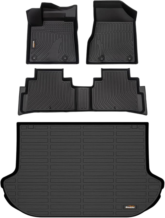 Binmotor-Floor Mats & Cargo Liner for Nissan Murano 2024-2017.5 S | SL | SV | Midnight Edition | Platinum, All Weather Heavy Duty Car Floor Liners-Black for Murano Accessories