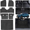 Floor Mat with Trunk Mat for 2025 Nissan Murano with Velcro Backrest Mat TPE All Weather Protection Floor Liners & Cargo Liners Covering The Backrest Accessories
