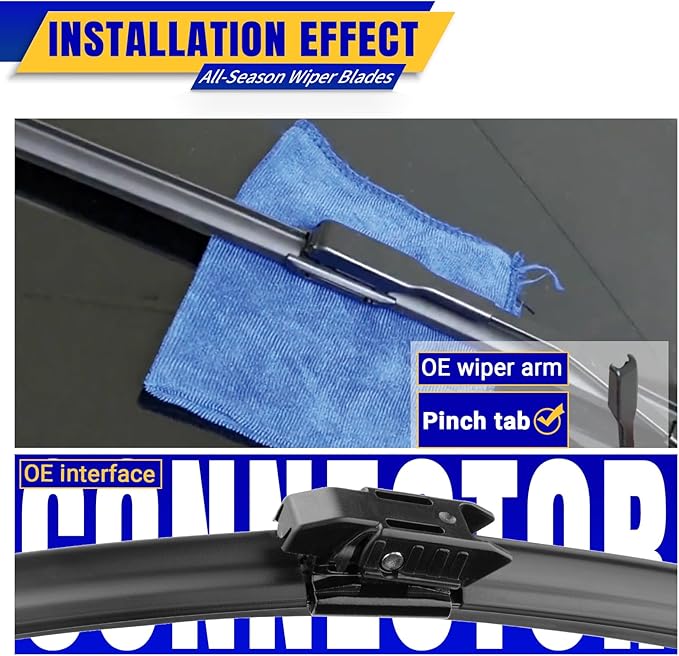 3 wipers Replacement for 2018-2022 BMW X2, Windshield Wiper Blades Original Equipment Replacement - 24"/20"/13" (Set of 3)