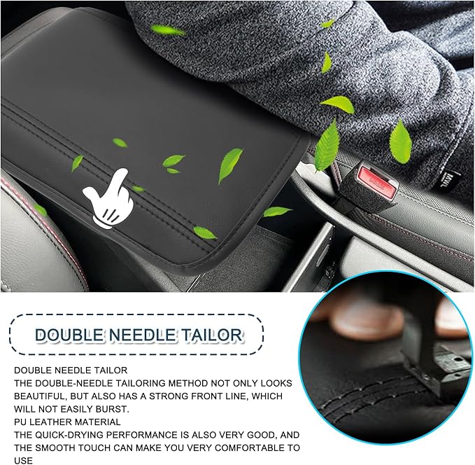 Ruiya 2024 2025 Kona Armrest Cover,for Hyundai Kona SX2 2024 Accessories Center Console Cover 2024 Kona Armrest Cover Protector Compatible with 2024 2025 Hyundai Kona SE/SEL/Limited/N Line