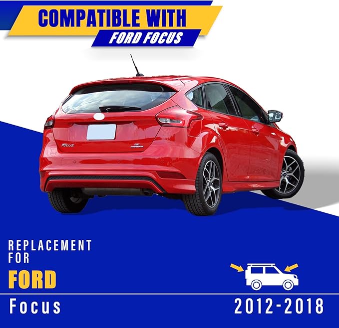 3 wipers Replacement for 2012-2018 Ford Focus, Windshield Wiper Blades Original Equipment Replacement - 28"/28"/12" (Set of 3) Pinch Tap